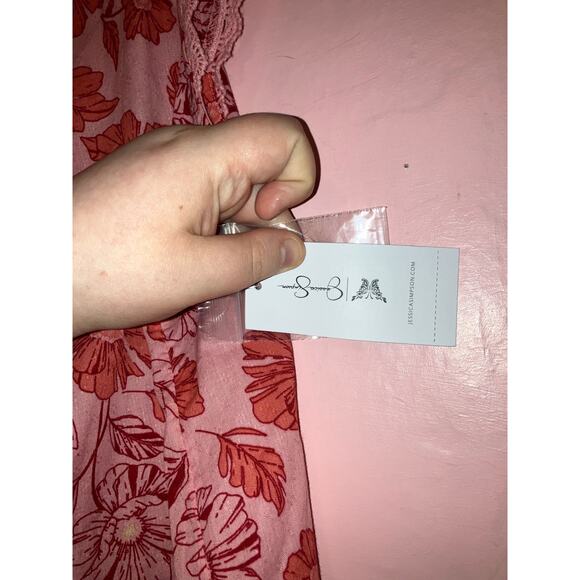 NWT Jessica Simpson Kera Floral Sleeveless Ruffle Top Size Medium - Picture 3 of 7